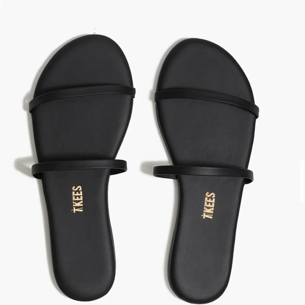 GUC TKEES Gemma Black Strappy Sandals - Picture 9 of 12